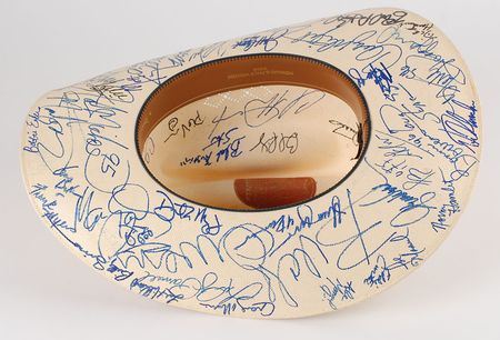 Lot #7168 Country Music Signed Cowboy Hat - Image 4