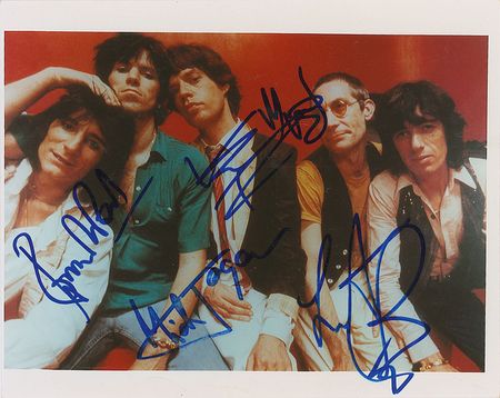 Lot #7106 Rolling Stones Signed Photograph - Image 1