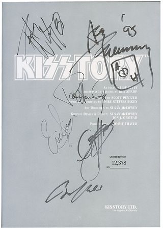 Lot #7308 KISS Signed Book - Image 1