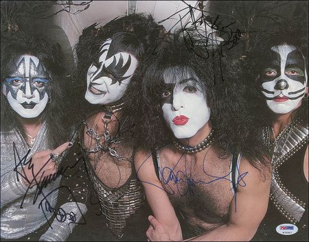 Lot #7307 KISS Signed Photograph - Image 1