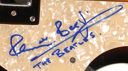 Lot #7040 Pete Best Signed Guitar - Image 2