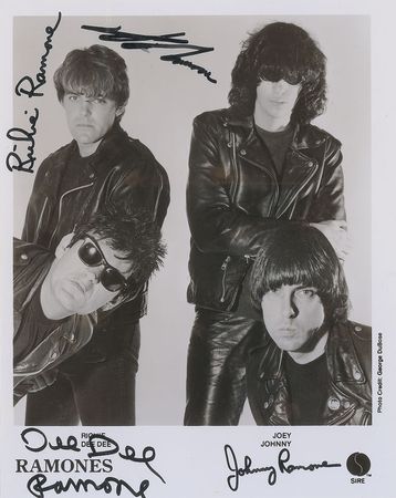 Lot #7501 The Ramones Signed Photograph - Image 1