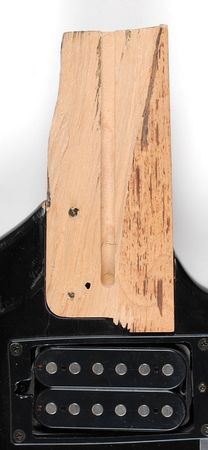 Lot #7334  KISS: Paul Stanley Stage-smashed Guitar - Image 4