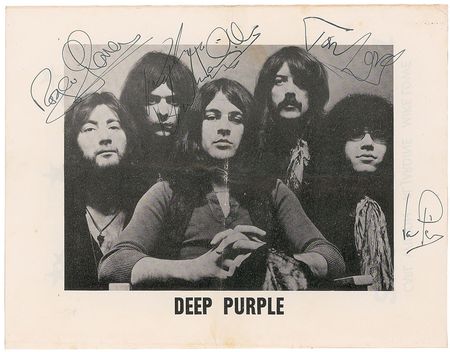 Lot #7291 Deep Purple Signed Program - Image 1
