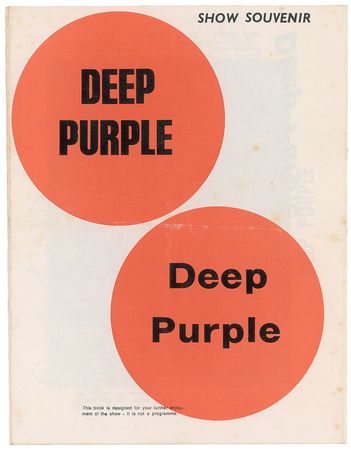 Lot #7291 Deep Purple Signed Program - Image 3