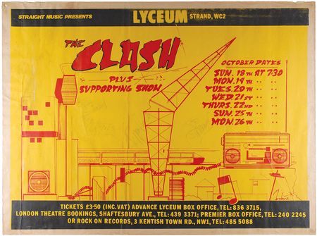 Lot #7506 The Clash Signed Poster - Image 1