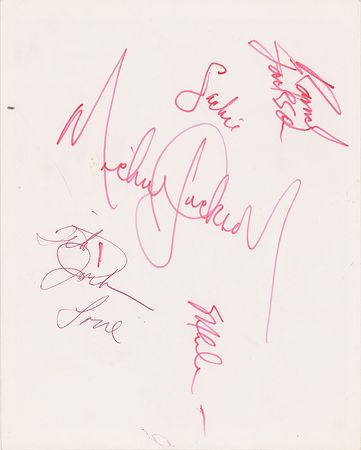 Lot #7154 Jackson 5 Signed Photograph - Image 2