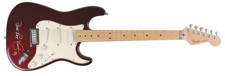 Lot #7328 Stevie Ray Vaughan Signed Guitar - Image 1
