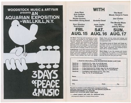 Lot #7272 Jeff Beck Group and Woodstock Fillmore East Program - Image 1