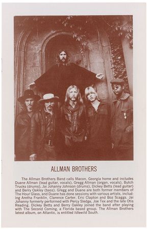 Lot #7269 The Allman Brothers Fillmore East Program - Image 2