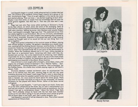 Lot #7143 Led Zeppelin Fillmore East Program - Image 2