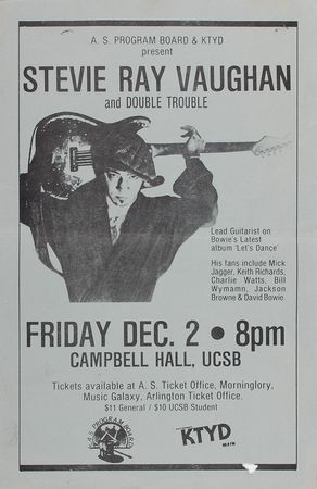Lot #7518 Stevie Ray Vaughan Mini Poster and Flyers - Image 1