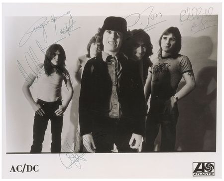 Lot #7285 AC/DC Signed Photograph - Image 1