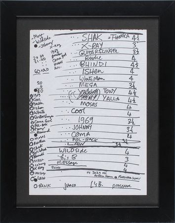 Lot #7509 The Clash: Joe Strummer?s Handwritten Setlist - Image 2