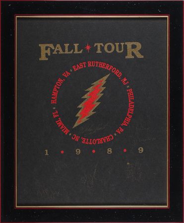 Lot #7128 Grateful Dead Signed Felt Poster - Image 1