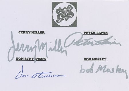 Lot #7344 Moby Grape Poster and Signatures - Image 2