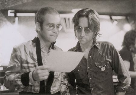 Lot #7063 John Lennon and Elton John Photograph - Image 1