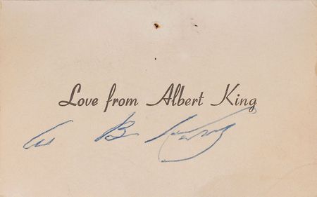 Lot #7517 Stevie Ray Vaughan and Albert King Signed Presentation - Image 3