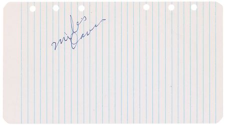 Lot #7188 Miles Davis Signature - Image 1