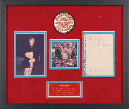 Lot #7034 John Lennon Signature - Image 1