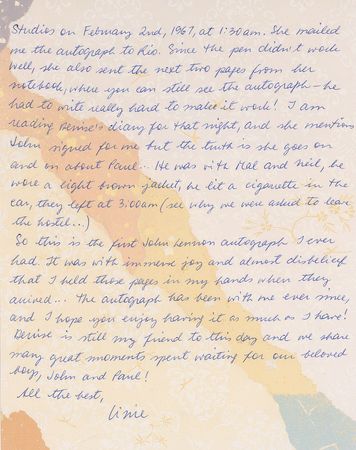 Lot #7034 John Lennon Signature - Image 4