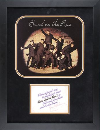 Lot #7026 Paul and Linda McCartney Signatures