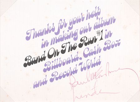 Lot #7026 Paul and Linda McCartney Signatures - Image 2