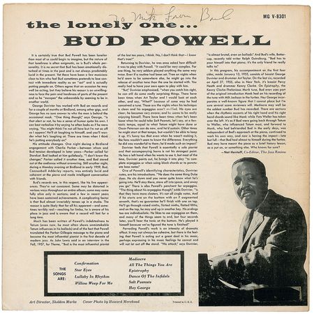 Lot #7196 Earl ?Bud? Powell Signed Album - Image 1