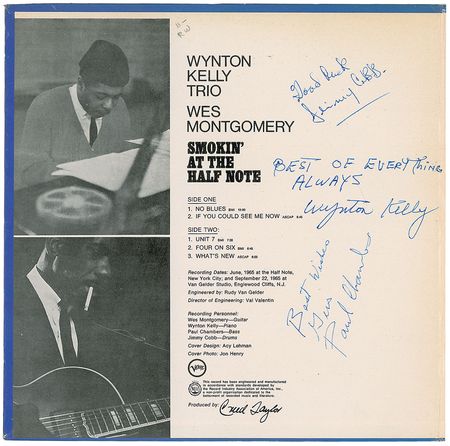 Lot #7195 Wynton Kelly Trio Signed Album - Image 1