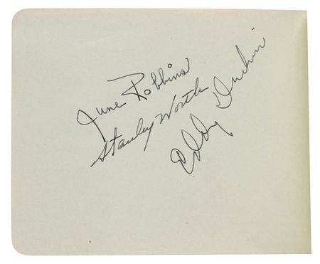 Lot #7178 Big Band and Jazz Musicians Signed Autograph Book - Image 5