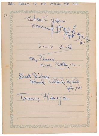 Lot #7176  Jazz Musicians Signed Autograph Book - Image 2