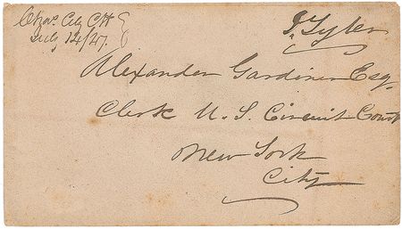 Lot #15 John Tyler Free Frank