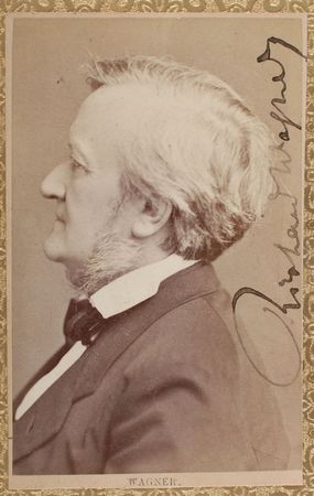 Lot #772 Richard Wagner: Striking carte-de-visite portrait - Image 1