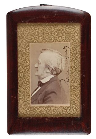 Lot #772 Richard Wagner: Striking carte-de-visite portrait - Image 2
