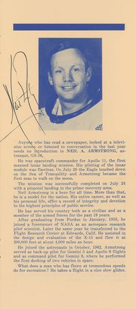 Lot #522 Neil Armstrong Program - Image 1
