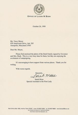 Lot #155 George W. and Laura Bush Signed Photograph - Image 2