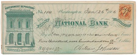 Lot #34 Andrew Johnson: Rare presidential