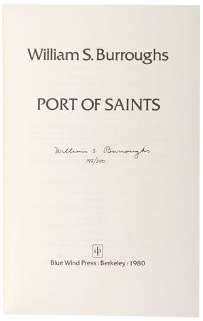 Lot #721 William S. Burroughs - Image 1