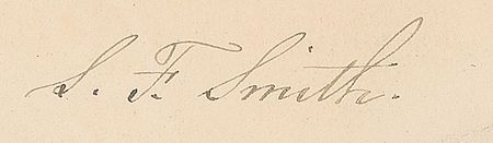Lot #699 Samuel Francis Smith Signed Quote - Image 2
