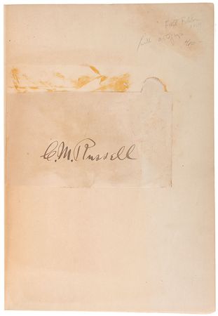 Lot #614 Charles M. Russell Signature - Image 1