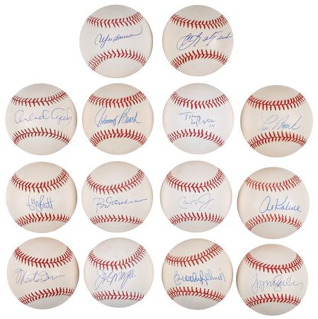 Lot #1050 Baseball Hall of Famers Baseballs - Image 1