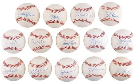 Lot #1050 Baseball Hall of Famers Baseballs - Image 2