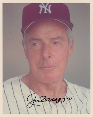 Lot #1066 Joe DiMaggio Signed Photograph - Image 1