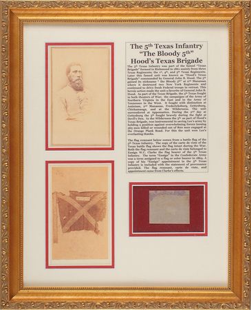 Lot #458 Confederate Flag Flag Fragment - Image 1