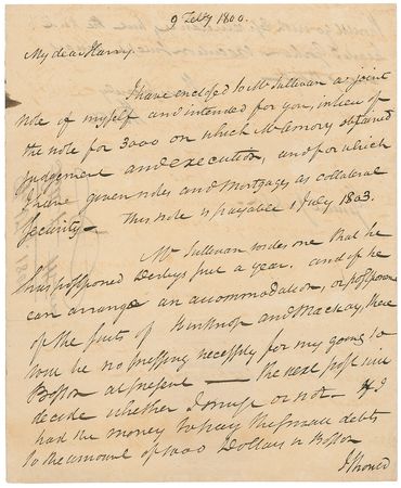 Lot #484 Henry Knox Handwritten Letter Signed - Image 1
