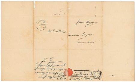Lot #6 James Madison: Scarce free-franked autograph letter as president - Image 2