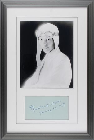 Lot #498 Amelia Earhart: Large 1929 signature of the ?Queen of the Air? - Image 1