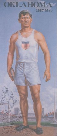 Lot #1038 Jim Thorpe: Massive bust of Jim Thorpe, originally destined for display at the US Capitol - Image 15