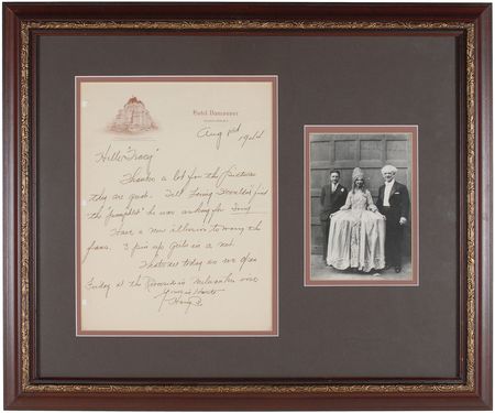 Lot #965 Harry Blackstone, Sr: ?Have a new illusion?3 pin up girls in a net? - Image 1