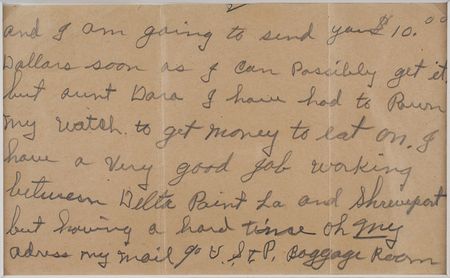 Lot #842 Jimmie Rodgers Handwritten Letter Signed - Image 3